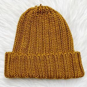 Bohemian Knit Beanie Brown One Size